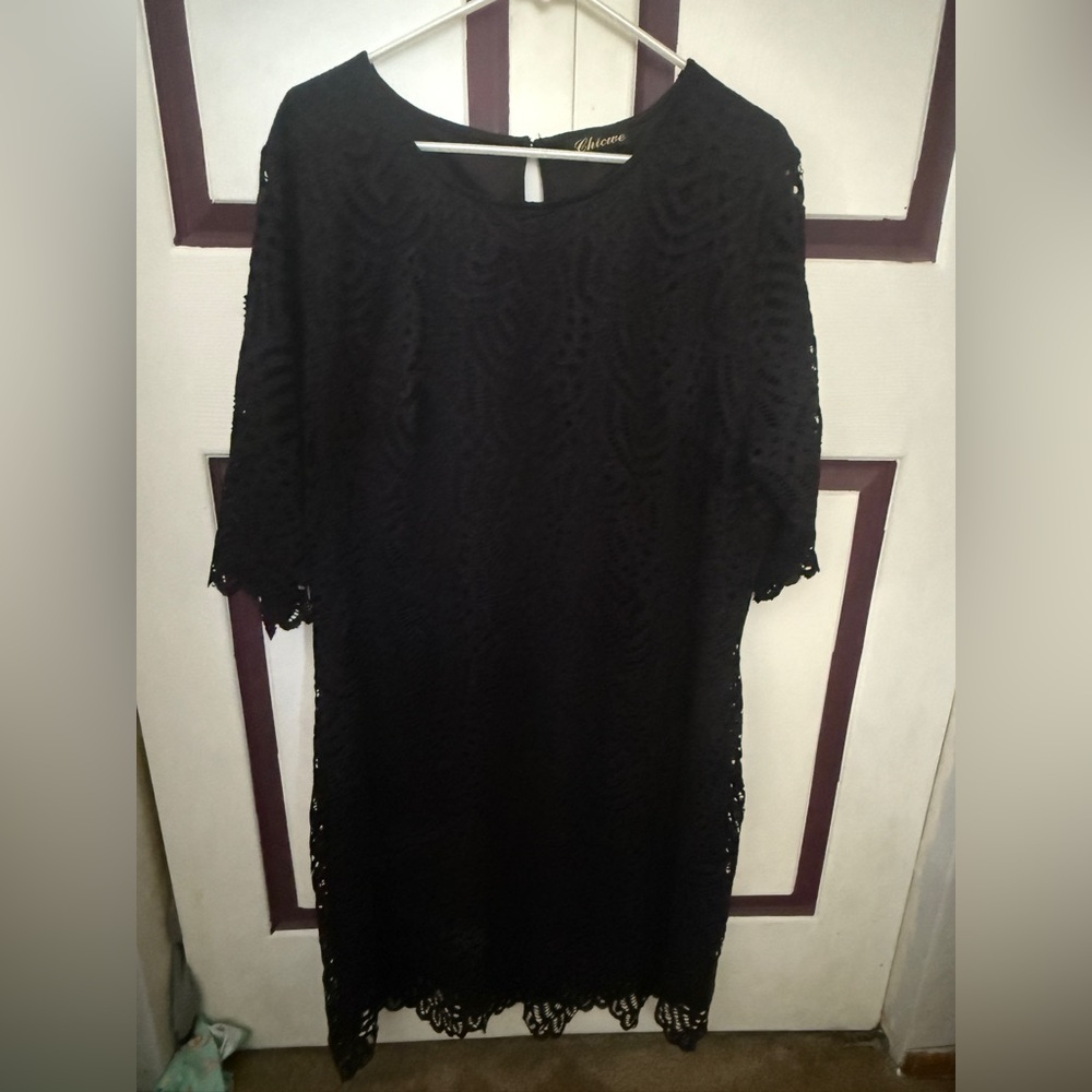 Black Lace Long Sleeve Top